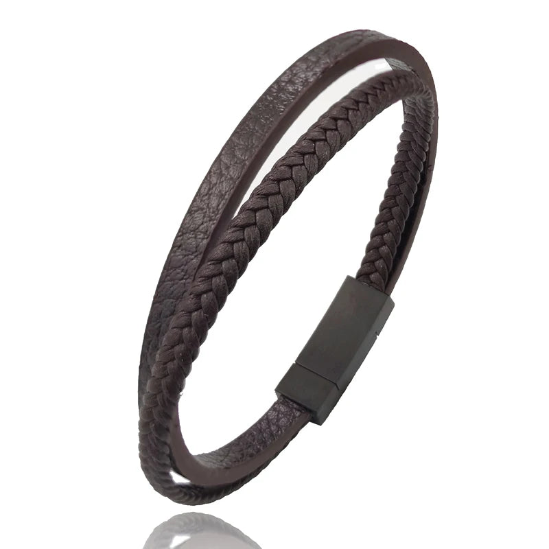 Rope Leather Bracelet Men FM