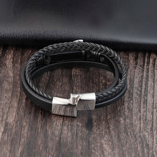 Anchor Bracelet Leather for Men FM