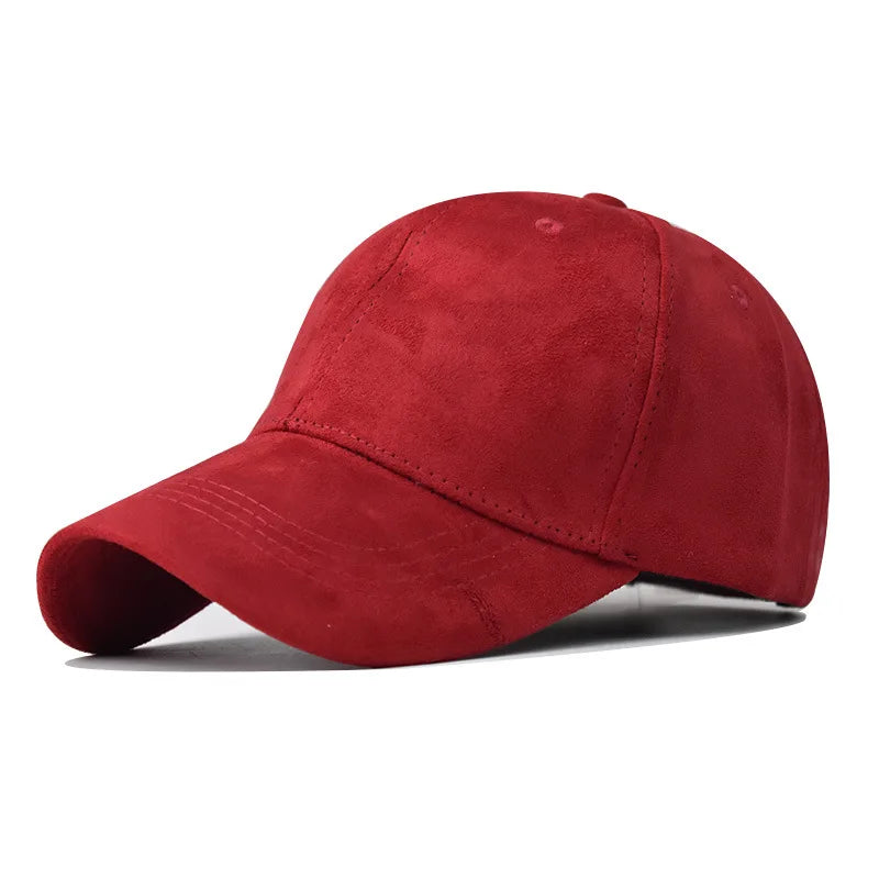 Gorra de béisbol de ante para hombre FM
