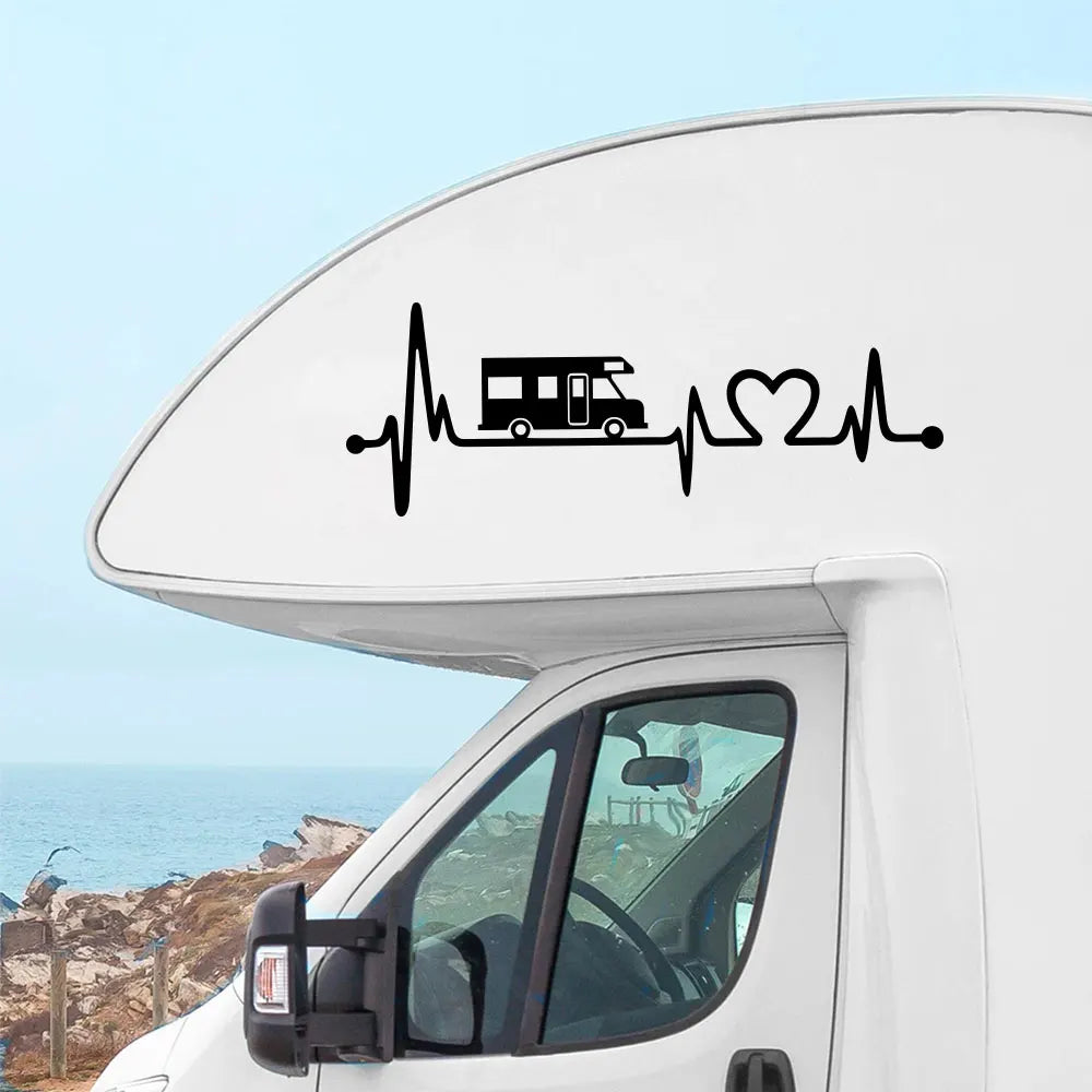 RV Life Heartbeat Decal MV