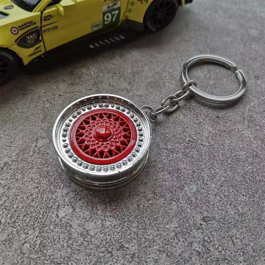 Classic Multi-Spoke Wheel Keychain FC
