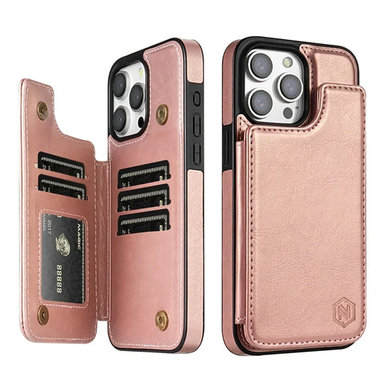 RFID Blocking Wallet iPhone Case FM