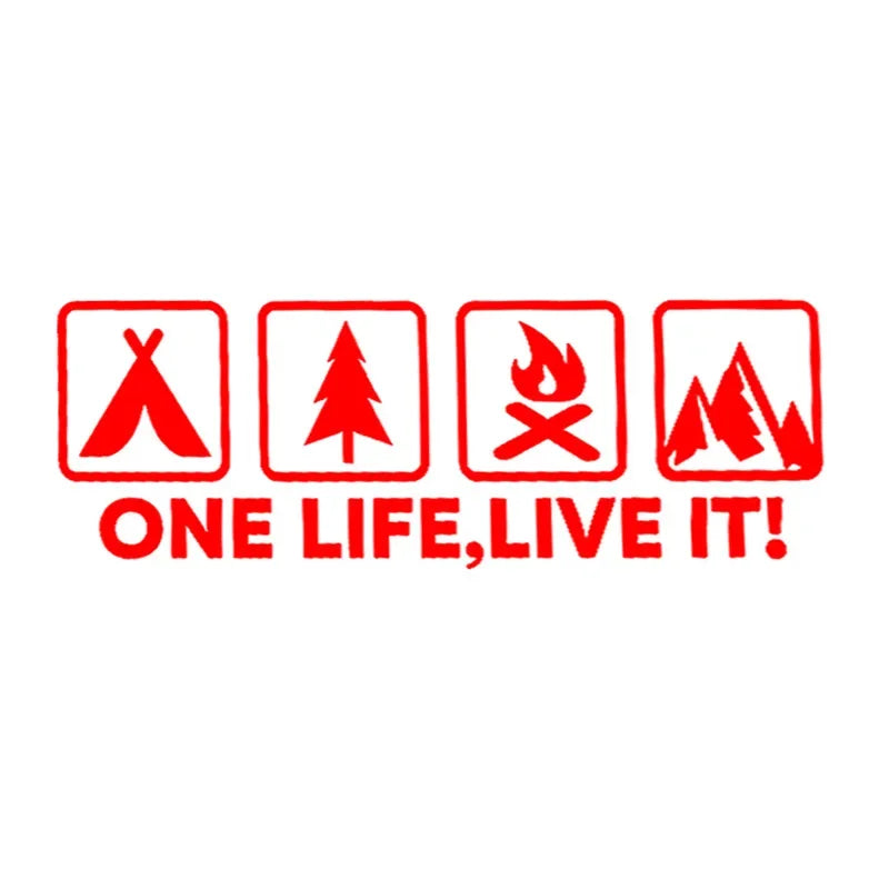 ONE LIFE LIVE IT Car Stickers FC