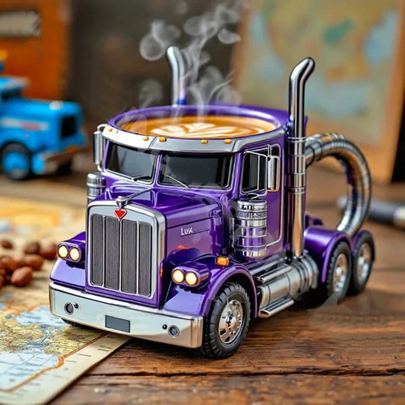 3D Semi-Truck Model Coffee Mug TS