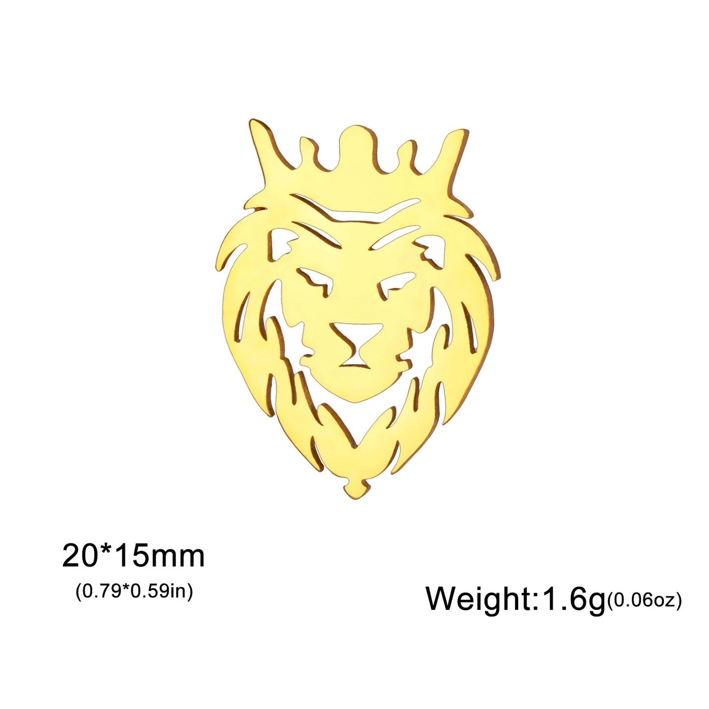Lion Pin Brooch for Men FM
