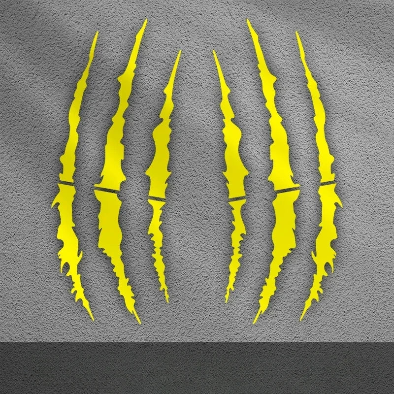 2PCS Helmet Scratch Sticker FM