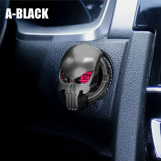 Skull Shaped Engine Start Stop Button Cover FC
