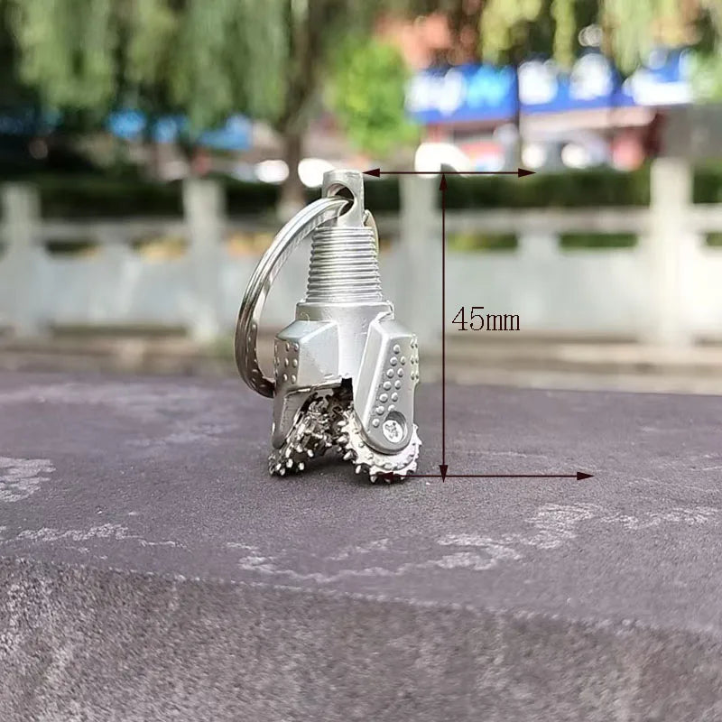 Tricone Drill Bit Keychain TS