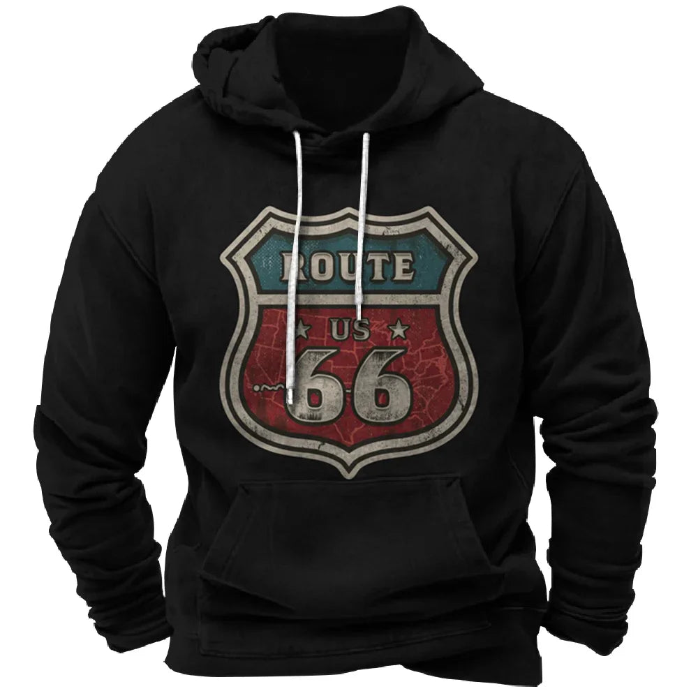 Vintage Hoodie Route 66 FM