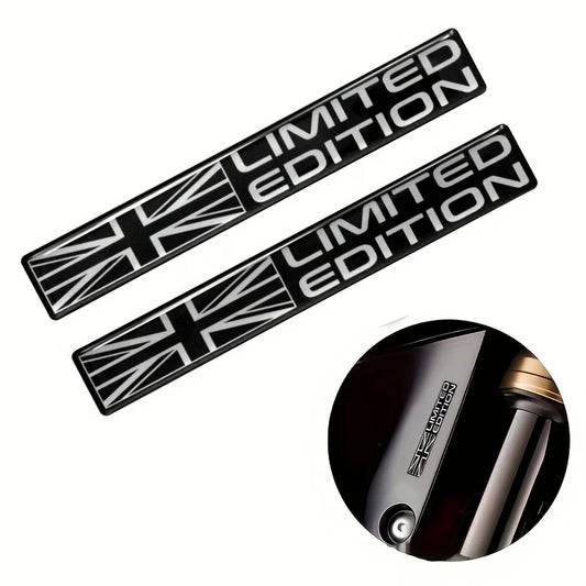 2Pcs Union Jack "Limited Edition" Car Emblems FC