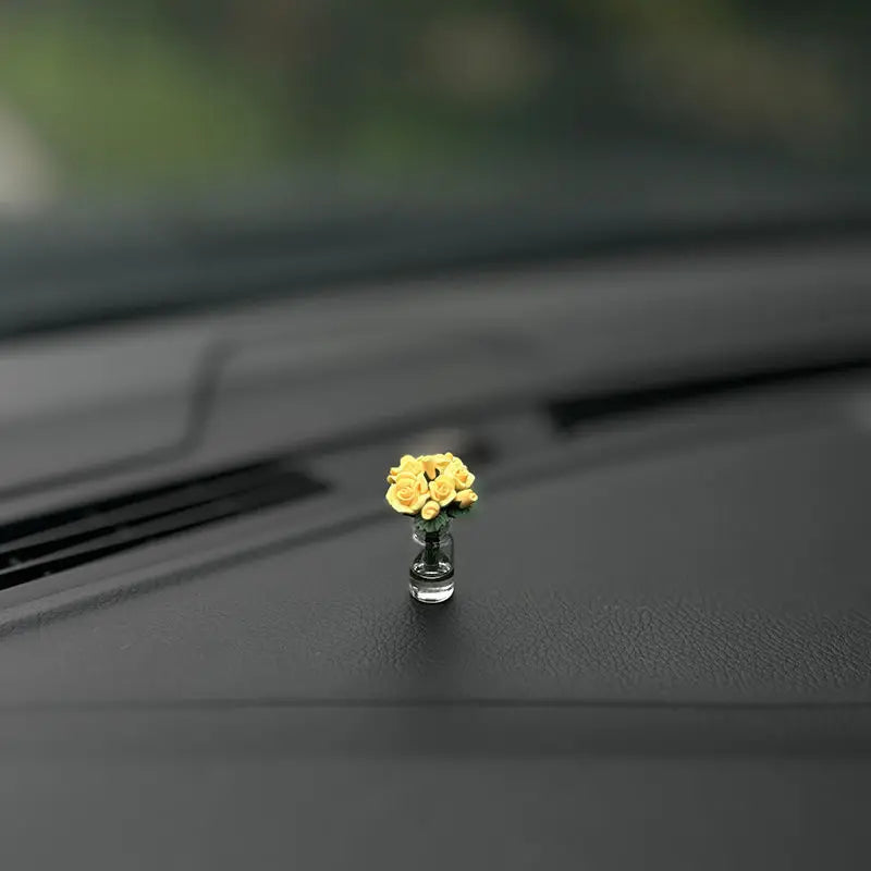 Miniature Flower Car Air Freshener Vases FC