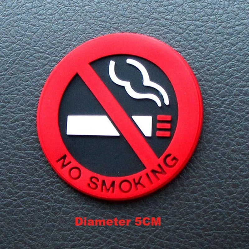 No Smoking Red Sign Vinyl Sticker FC