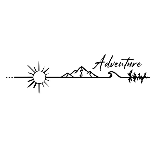 Adventure & Exploration Minimalist Line Decal MV