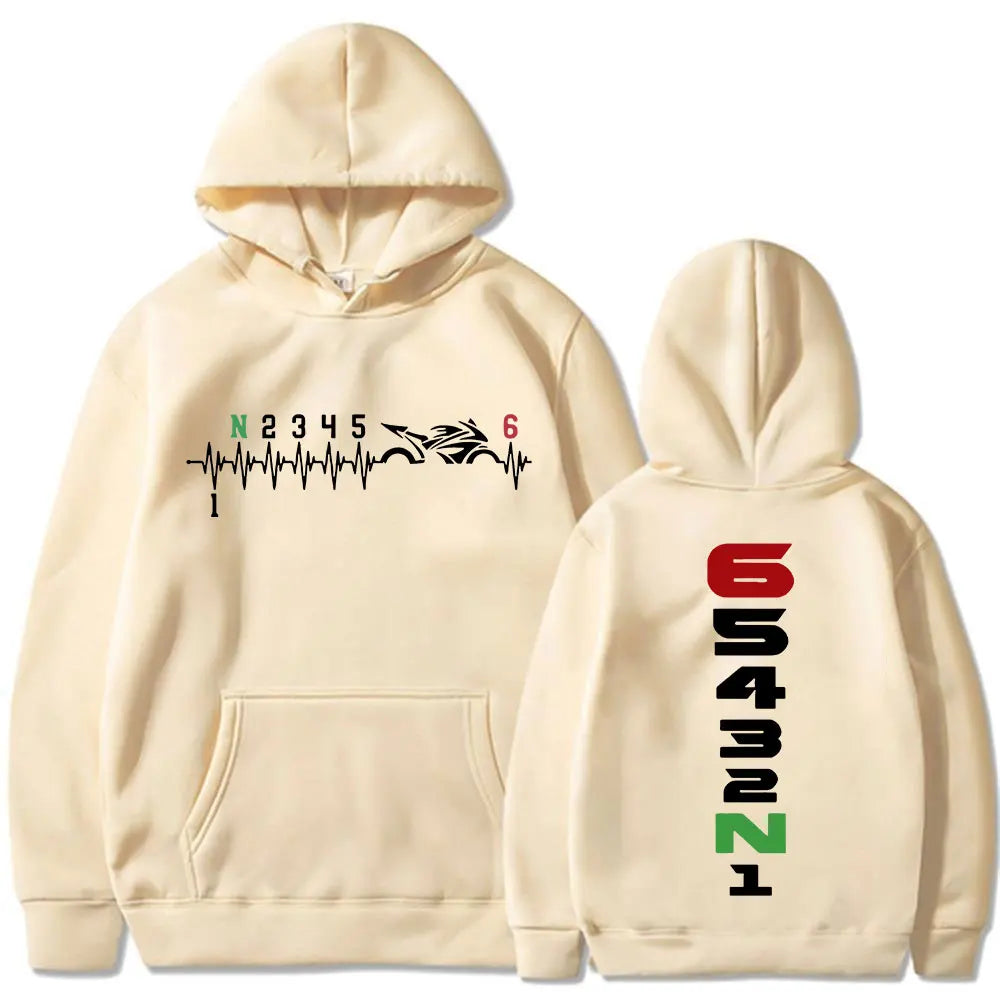 1N23456 Motorcycle Gear Hoodie FM