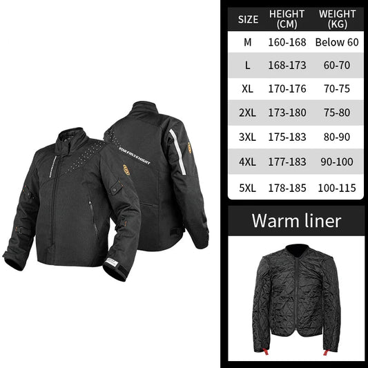 Motorcycle Jacket Windproof CE Protection FM