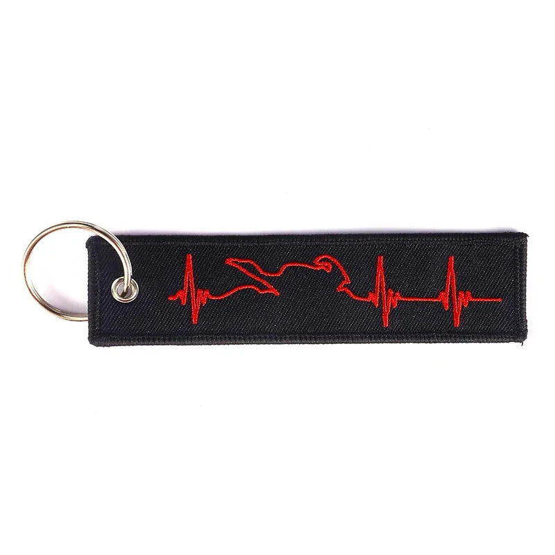 Biker Heartbeat Keychain FM