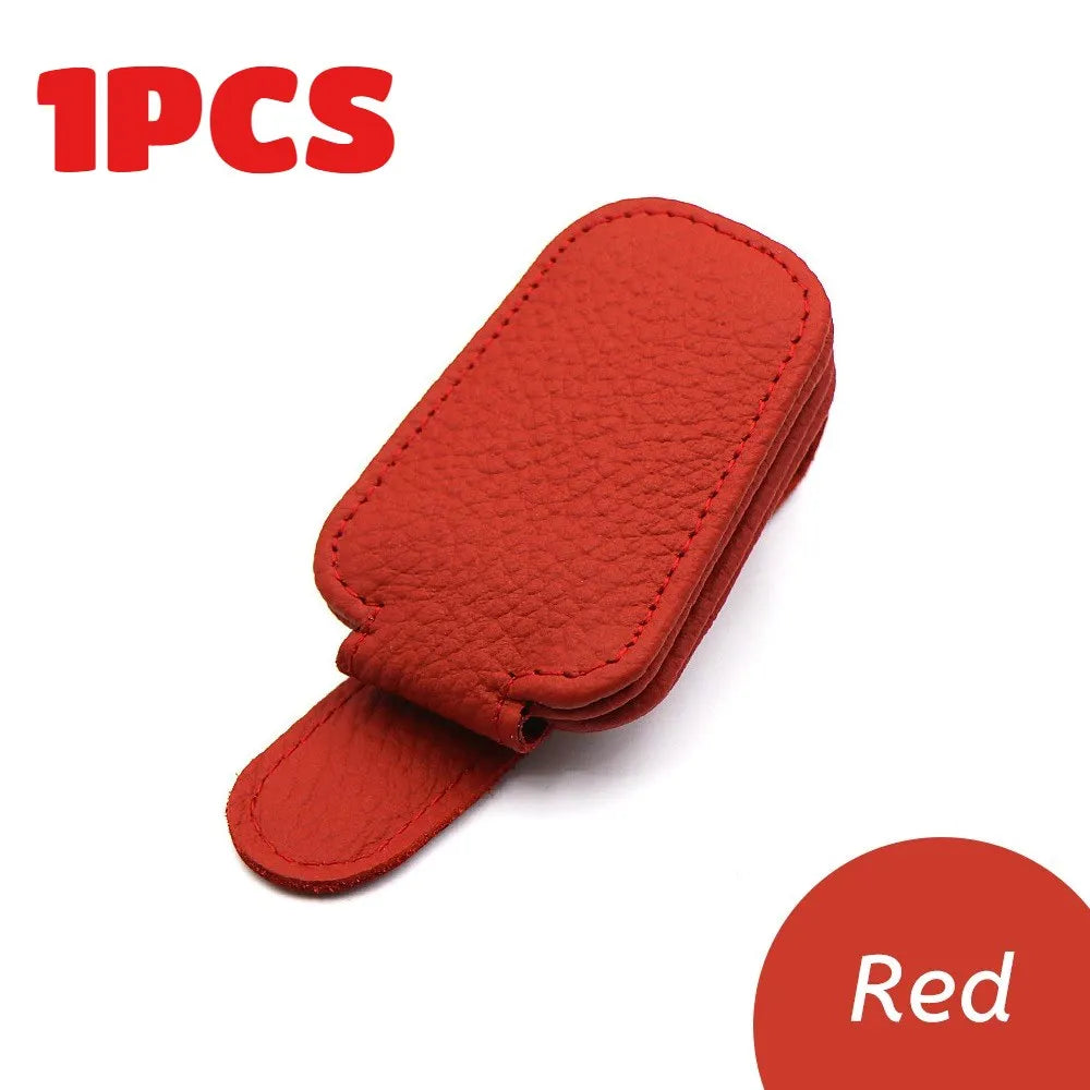 Leather Magnetic Sunglass Holder FC