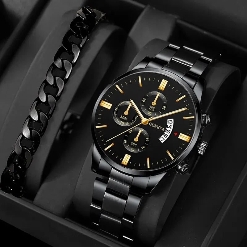 Fashion Men Watch Calendar FM