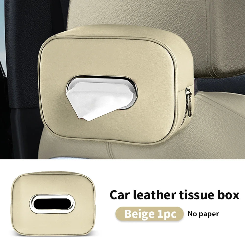 Universal Car Leather Tissue Holder FC