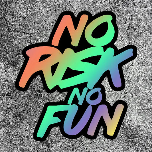 NO RISK NO FUN Motorcycle Stickers FM
