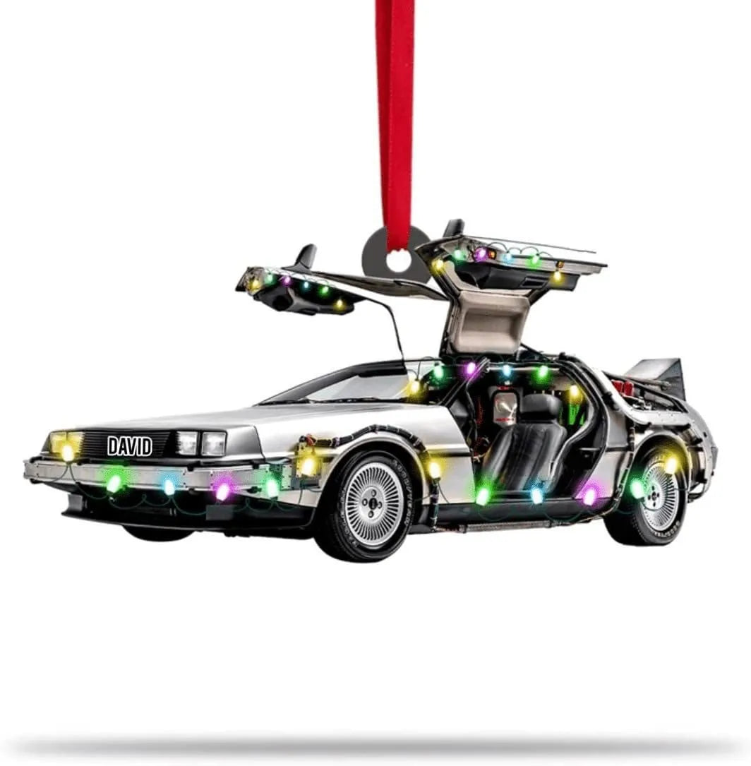 Flat Design Tractor Keychain TS