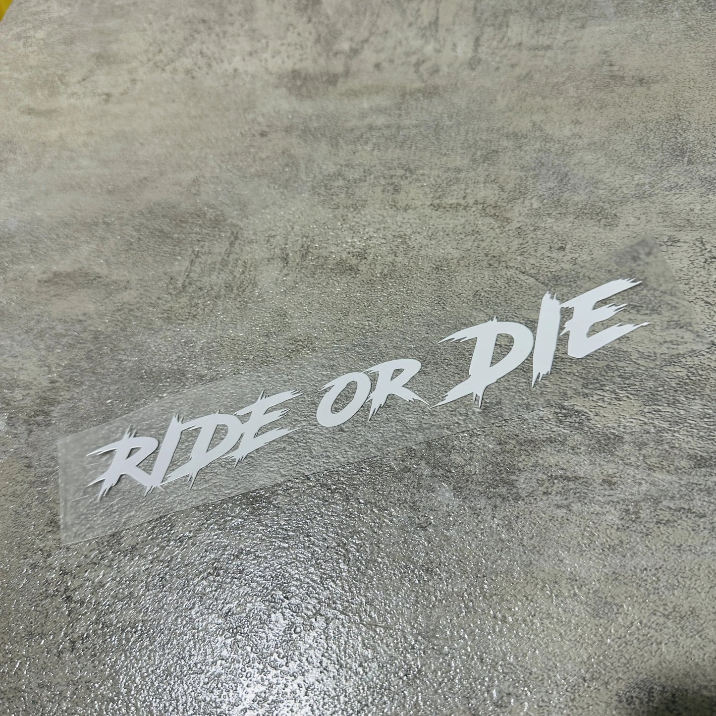 Ride or Die Helmet Sticker FM