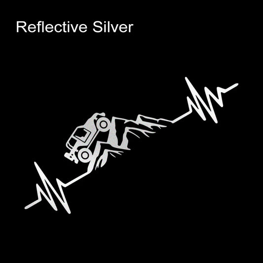 Off-Road Adventure Heartbeat Car Decal FC