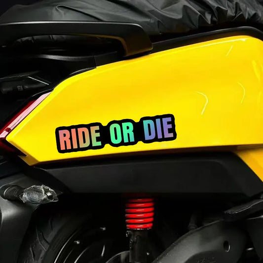 RIDE OR DIE Helmet Stickers FM