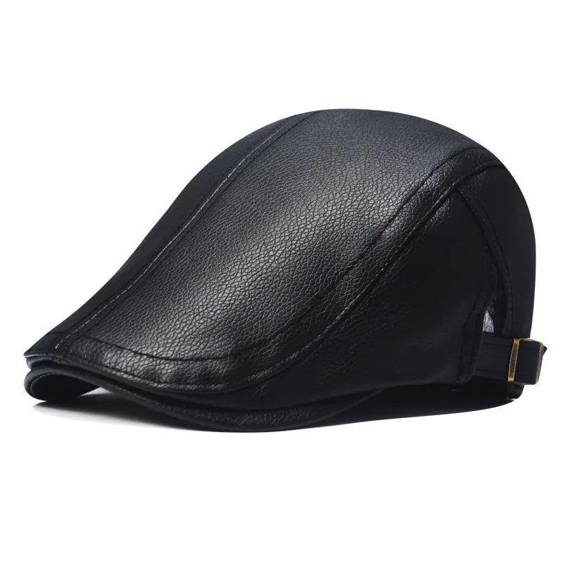 Leather Beret Men FM