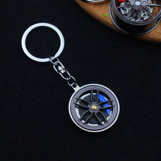 Multi-Spoke Alloy Wheel Keychain FC