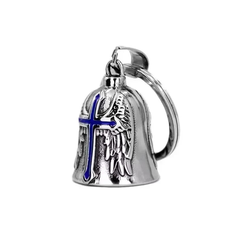 Red Cross Guardian Wings Bell Keychain FM