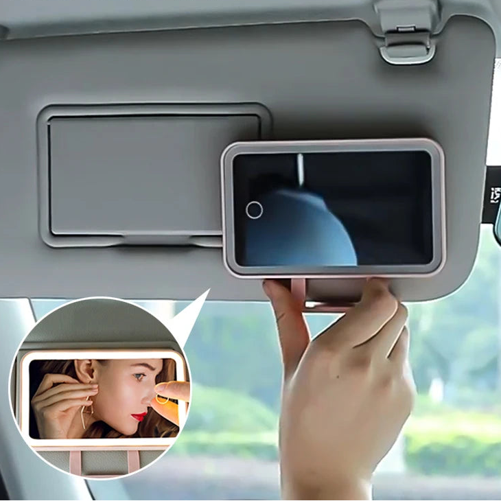 LED Car Visor Makeup Mirror FC