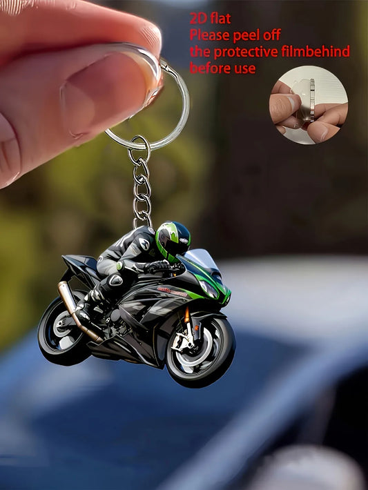 Motor Girl Keychain FM