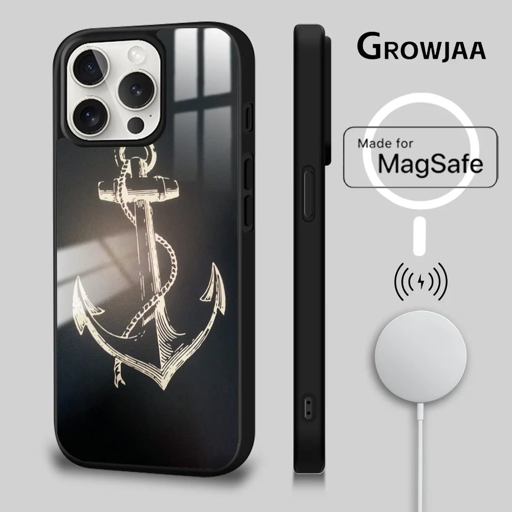 Anchor Compass Nautical iPhone Case FM