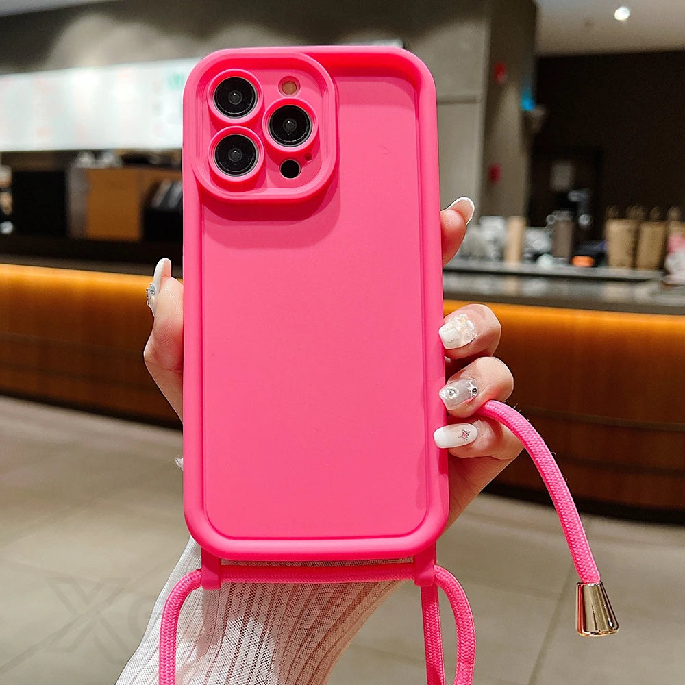 Silicone Crossbody iPhone Case FM