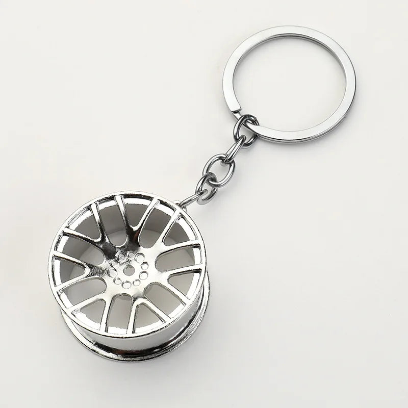 Zinc Alloy Wheel Keychain FM