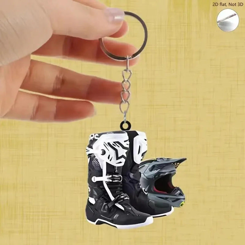 Boot Motocross Keychain FM
