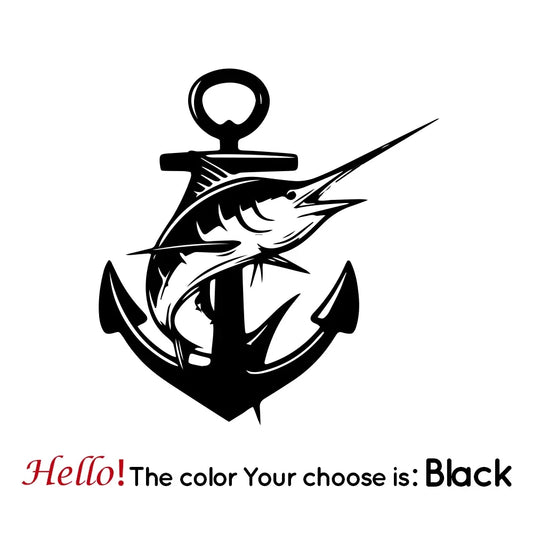 Anchor Fish Stickers Marine FM