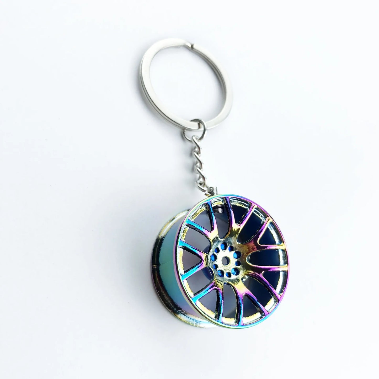 JDM Car Wheel Keychain FC