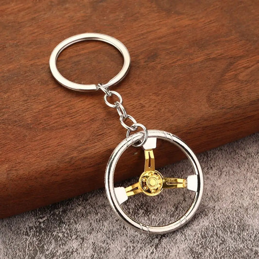 Sports Steering Wheel Keychain FC