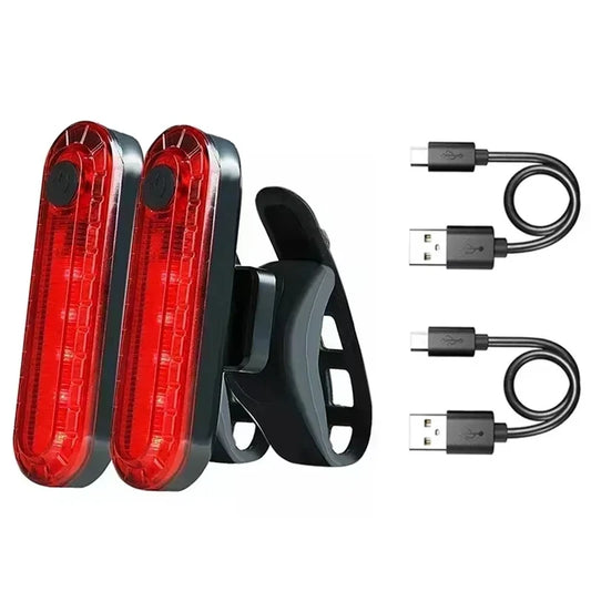 Bike Front & Rear Light USB Charge FB