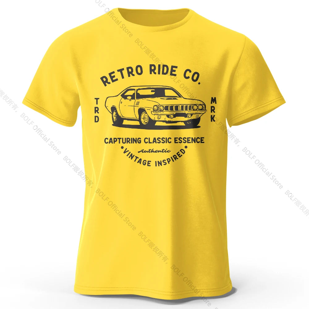 Men's Vintage "Retro Ride Co" T-Shirt FC
