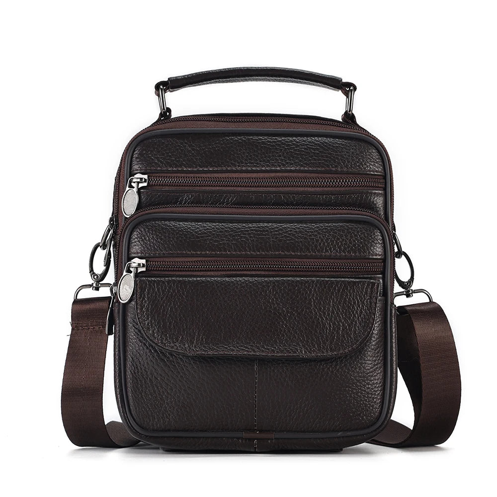 Men Genuine Leather Crossbody Bags FM