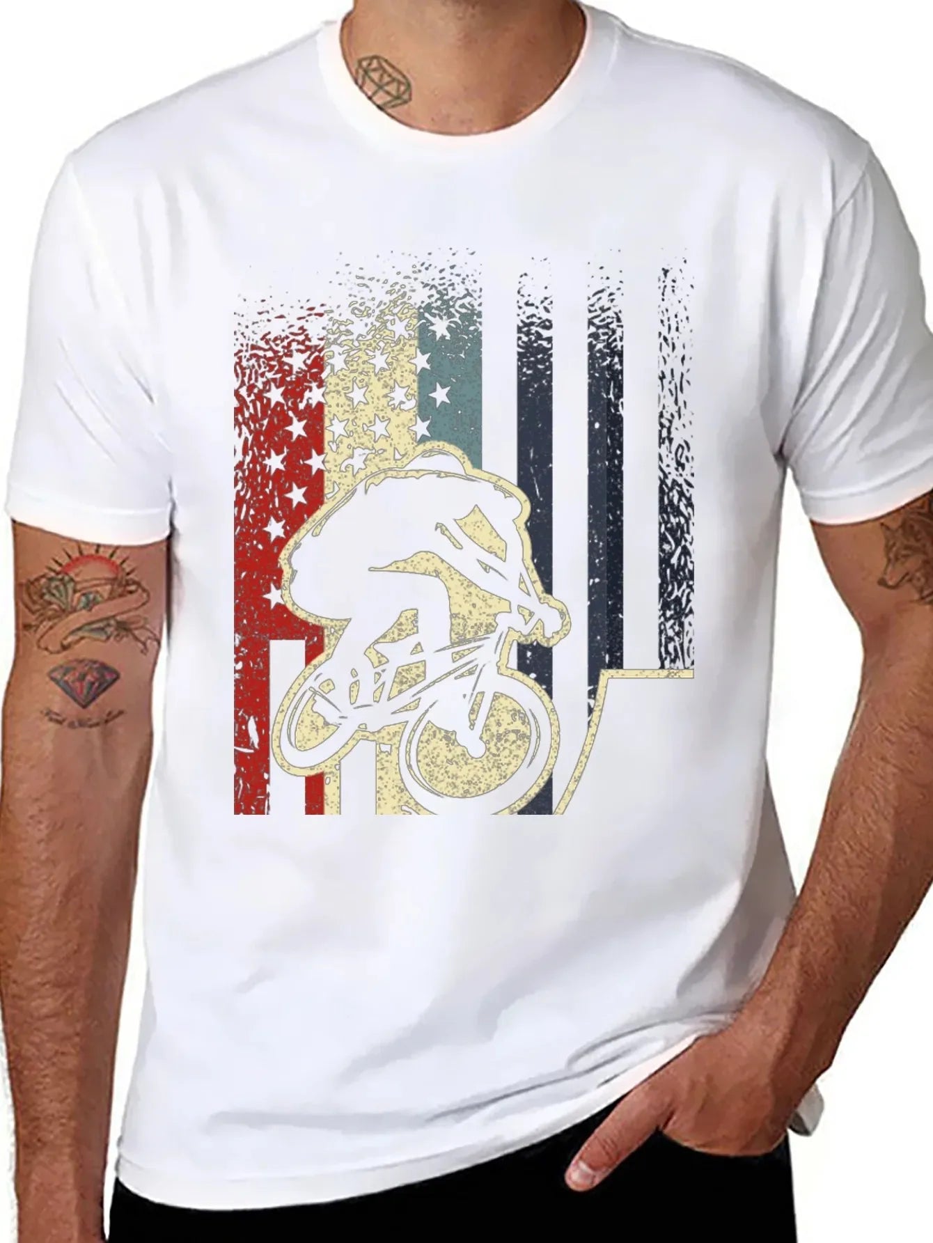 Patriotic BMX Rider T-Shirt FB