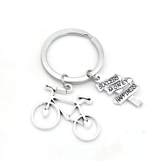 Pedal Bicycle Metal Keychain FB