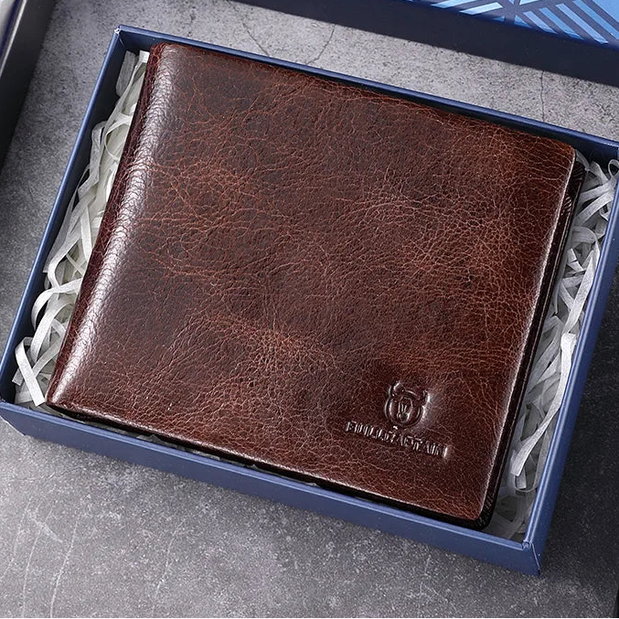 Leather Wallet RFID Function FM