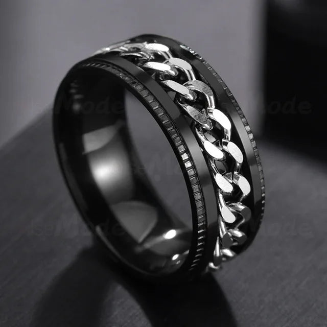 Rotatable Men Ring FM