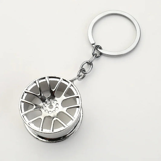 JDM Car Wheel Keychain FC