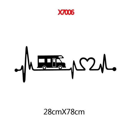RV Life Heartbeat Decal MV