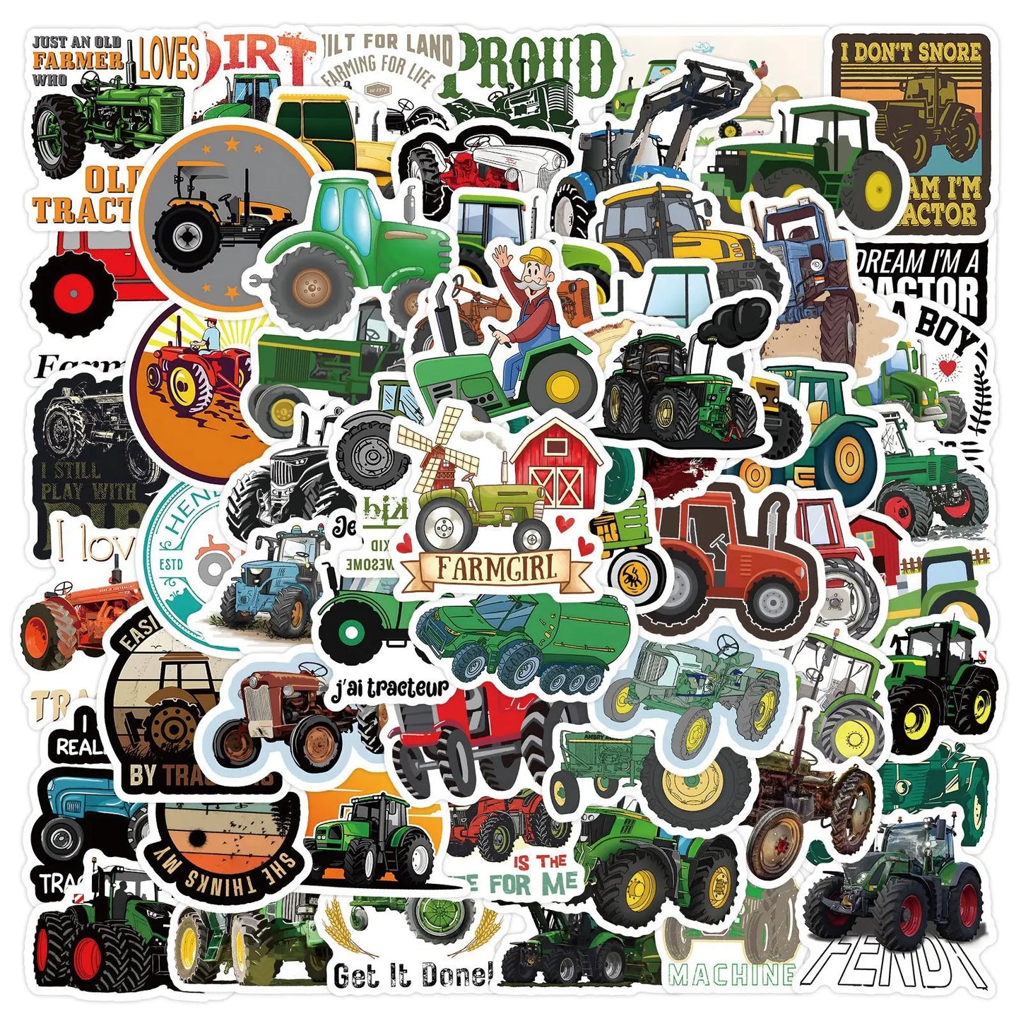 Farm Tractor Stickers Pack TS